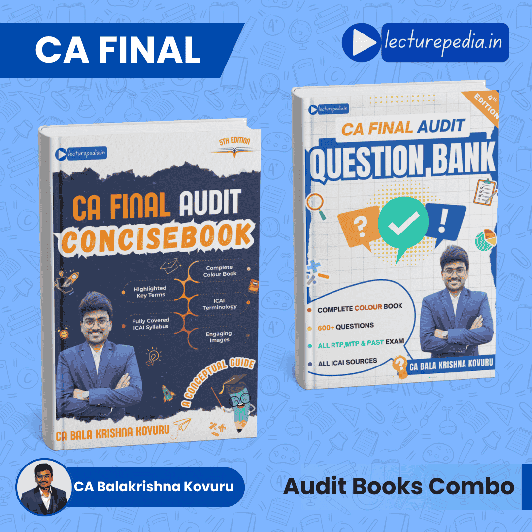 CA Final Audit Concise Concept Book and Question Bank Combo by CA Balakrishna Kovuru