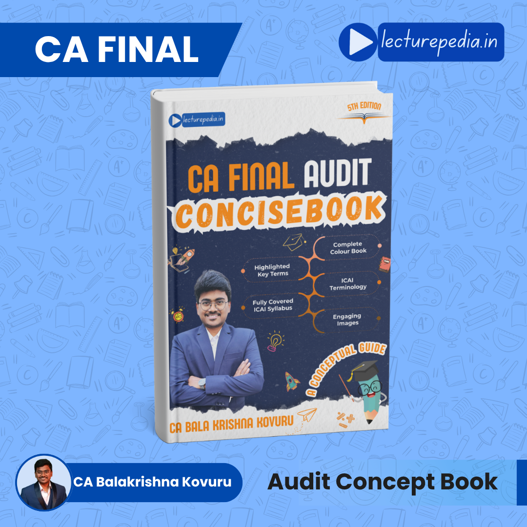 CA Final Audit Concise Concept Book by CA Balakrishna Kovuru Latest Edition