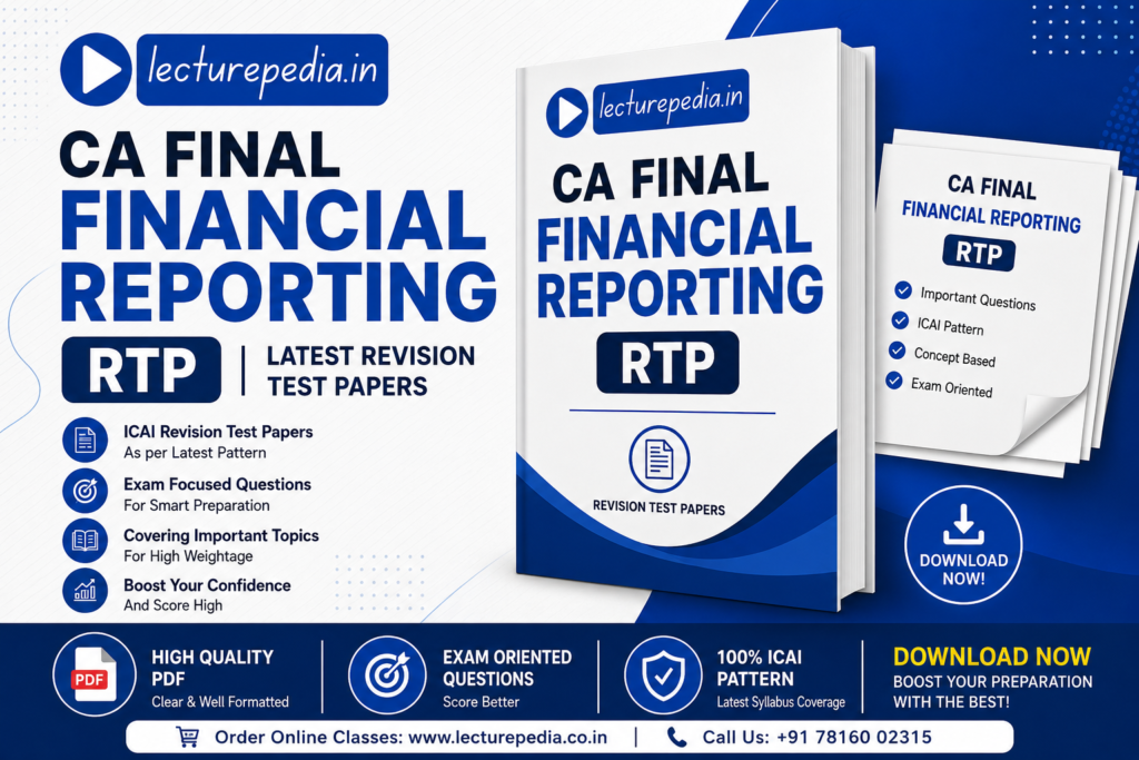 CA Final Financial Reporting RTP PDF Download