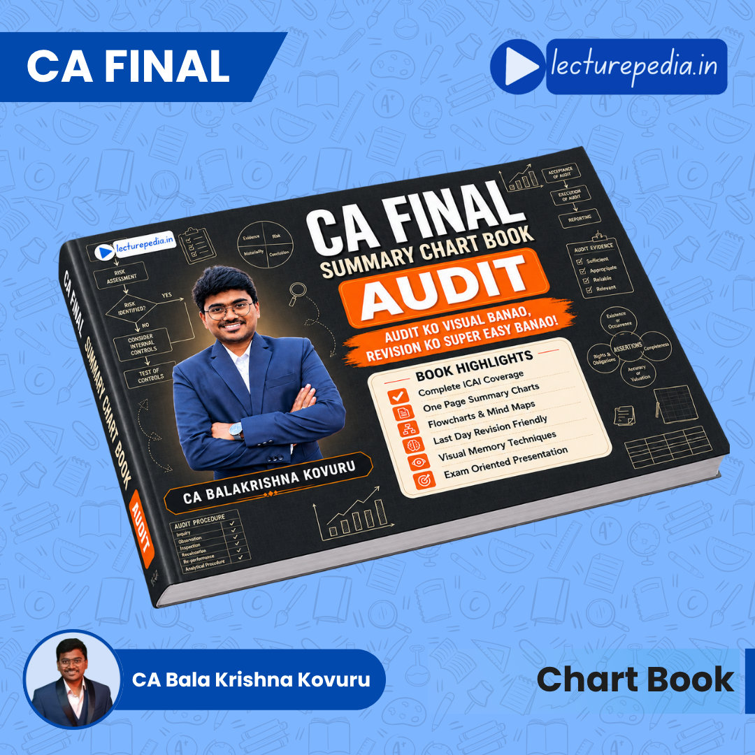CA Final Audit Summary Chart Book by CA Balakrishna Kovuru Latest Edition