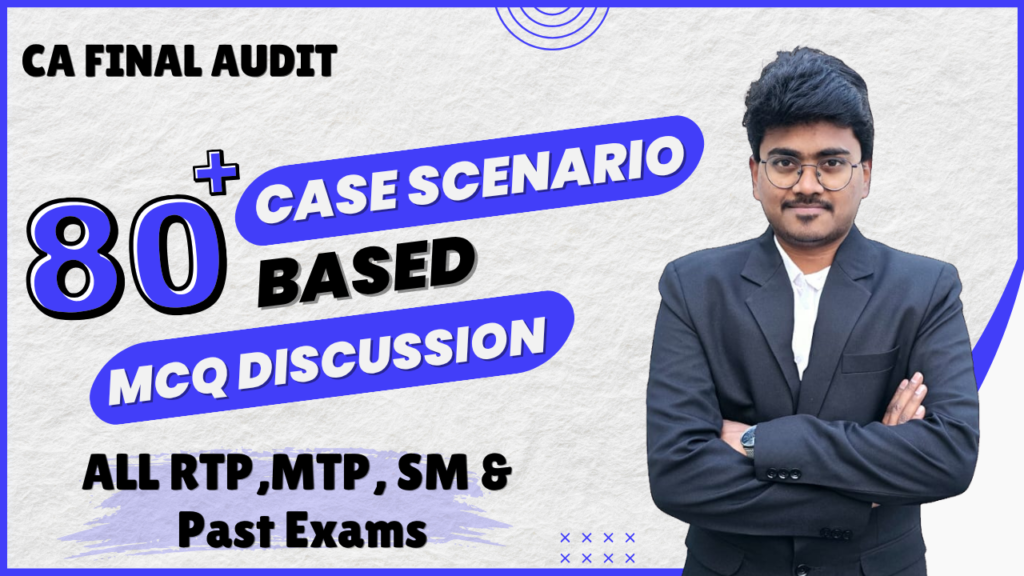 CA Final Audit Case Scenario Based MCQ Marathon with 86 MCQs by CA Balakrishna Kovuru