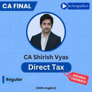 CA Final Direct Tax regular course banner for May 2027 and November 2027 full English batch