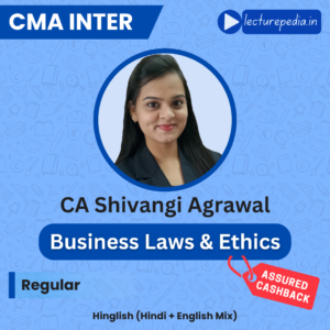 CMA Inter Law Hindi English Mix by CA Shivangi Agrawal (June 2027 & Onwards)